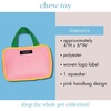 image:imagekate spade new york Cute Plush Dog Toy with Squeaker Pet Chew Toy with Soft Durable Fabric for Small Medium Large Breeds Colorblock Handbag