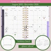 image:imagekate spade new york Daily Planner 20252026 Medium Agenda August 2025December 2026 Hardcover Weekly and Monthly Spiral Planner with Stickers Coastal GardenCoastal Garden