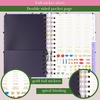 image:imagekate spade new york Daily Planner 20252026 Medium Agenda August 2025December 2026 Hardcover Weekly and Monthly Spiral Planner with Stickers Coastal GardenCoastal Garden