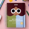 image:imagekate spade new york Daily Planner 2026 Large Agenda JanuaryDecember 2026 Hardcover Weekly and Monthly Spiral Planner with Stickers Book Club