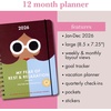 image:imagekate spade new york Daily Planner 2026 Large Agenda JanuaryDecember 2026 Hardcover Weekly and Monthly Spiral Planner with Stickers Book Club