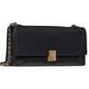 image:imagekate spade new york Deco Glazed Leather Soft Shoulder BagBlackGold