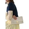 image:imagekate spade new york Deco Glazed Leather Soft Shoulder BagCashew Milk