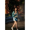 image:imagekate spade new york Deco Glazed Leather Soft Shoulder BagSeaweed