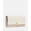 image:imagekate spade new york Deco Pebbled Leather Large Flap WalletColorblock Cashew Milk Multi