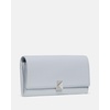 image:imagekate spade new york Deco Pebbled Leather Large Flap WalletPale Sapphirine