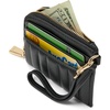 image:imagekate spade new york Deco Quilted Leather Coin Card case WristletBlack