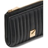 image:imagekate spade new york Deco Quilted Leather Compact Wallet Black