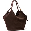 image:imagekate spade new york Deco Suede Extra Large Tulip ToteHot Fudge