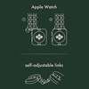 image:imagekate spade new york Designer Interchangeable Stainless Steel Band Compatible with Your 384041mm Apple Watch Series 987654321SEBlack