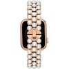 image:imagekate spade new york Designer Interchangeable Stainless Steel Band Compatible with Your 384041mm Apple Watch Series 987654321SERose GoldWhite