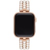 image:imagekate spade new york Designer Interchangeable Stainless Steel Band Compatible with Your 384041mm Apple Watch Series 987654321SERose GoldWhite