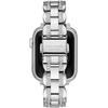 image:imagekate spade new york Designer Interchangeable Stainless Steel Band Compatible with Your 384041mm Apple Watch Series 987654321SESilver 1