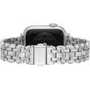 image:imagekate spade new york Designer Interchangeable Stainless Steel Band Compatible with Your 384041mm Apple Watch Series 987654321SESilver