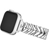 image:imagekate spade new york Designer Interchangeable Stainless Steel Band Compatible with Your 384041mm Apple Watch Series 987654321SESilver Herringbone