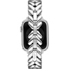image:imagekate spade new york Designer Interchangeable Stainless Steel Band Compatible with Your 384041mm Apple Watch Series 987654321SESilver Herringbone
