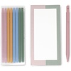 image:imagekate spade new york Desk Essentials Vegan Leather Pouch Set with Click Pen Memo Notepad and Highlighter Tape Strips Keeping It Together