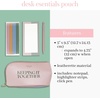 image:imagekate spade new york Desk Essentials Vegan Leather Pouch Set with Click Pen Memo Notepad and Highlighter Tape Strips Keeping It Together