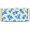 image:imagekate spade new york Devin Colorblocked Saffiano Leather Flap Chain WalletSpringtime Blooms Cream Multi