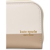 image:imagekate spade new york Devin Colorblocked Saffiano Leather Zip Card Case Timeless Taupe Multi
