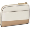 image:imagekate spade new york Devin Colorblocked Saffiano Leather Zip Card Case Timeless Taupe Multi