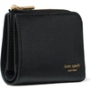 image:imagekate spade new york Devin Pebbled Leather Small Compact WalletBlack
