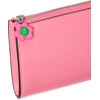 image:imagekate spade new york Devin Pebbled Leather Zip Around Continental WalletRuby Citrus With Flower Zipper