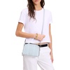 image:imagekate spade new york Devin Saffiano Leather Double Zip Dome CrossbodyPointelle Taro Milk