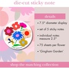 image:imagekate spade new york DieCut Sticky Note Set Studying Essentials Set Includes 5 Cute Heart Sticky Notes with 75 Sheets Per Notepad Gingham Garden
