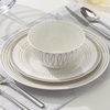 image:imagekate spade new york Dinnerware Porcelain Plates Charlotte Street Grey Collection Accent Plate Taupe16Piece Place Setting