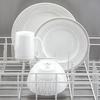 image:imagekate spade new york Dinnerware Porcelain Plates Charlotte Street Grey Collection Accent Plate Taupe16Piece Place Setting