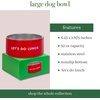 image:imagekate spade new york Dog Dish for Food and Water Stainless Steel Bowl with NonSlip Base 4 Cup 32oz Capacity Large Pet Food Bowl or Water Dish for Dogs Navy GinghamLets Do Lunch