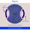 image:imagekate spade new york Dog Toy Rope Frisbee for Fetch Gingham Tug Toy Cute Dog Toy with Soft Durable Fabric Pet Toy for Small Medium Large Breeds Frisbee