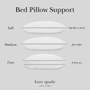 image:imagekate spade new york Endless Loft Pillow 18 x 36 Medium Firm Pillow with FoamCore and 2 Gusset for Maximum Support Best for Back or Side Sleepers King WhiteQueen
