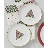 image:imagekate spade new york Evergreen Large Lit Tree Figurine Christmas amp Holiday DecorScallop Tidbit Plates