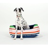 image:imagekate spade new york Fancy Dog Bed 27 x 22 x 12 Pet Mat for Small and Medium Dogs Cute Plush Puppy Bed with Removable Washable Cover and SlipResistant Bottom Adventure StripeAdventure Stripe