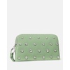 image:imagekate spade new york Halo Fine Grain Leather Medium WristletCrisp Sage