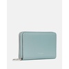 image:imagekate spade new york Halo Fine Grain Leather Medium Zip Around WalletEnglish Sea