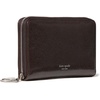 image:imagekate spade new york Halo Fine Grain Leather Medium Zip Around WalletHot Fudge