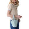 image:imagekate spade new york Halo Fine Grain Leather Mini BucketEnglish Sea Suede