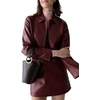 image:imagekate spade new york Halo Fine Grain Leather Mini BucketGlazed Hot Fudge