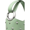 image:imagekate spade new york Halo Fine Grain Leather Mini BucketStudded Crisp Sage