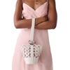 image:imagekate spade new york Halo Fine Grain Leather Mini BucketWoven Cream
