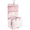 image:imagekate spade new york Hanging Toiletry Bag Goddess Stripe  85 x 1275 x 6 Travel Organizer with Gold Hook 2 Large Bottle Compartments Mesh amp Clear Pockets Nylon amp Mesh