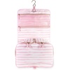 image:imagekate spade new york Hanging Toiletry Bag Goddess Stripe  85 x 1275 x 6 Travel Organizer with Gold Hook 2 Large Bottle Compartments Mesh amp Clear Pockets Nylon amp Mesh
