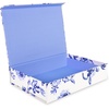 image:imagekate spade new york Heirloom Storage Box 14 x 10 x 3 Decorative Organizer for Keepsakes Greyboard Gift Box with Bookcloth Cover Floral Toile