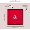 image:imagekate spade new york Initial Decorative Initial Tray Personalized Acrylic Vanity Letter Tray Just Mine TA