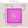 image:imagekate spade new york Initial Decorative Initial Tray Personalized Acrylic Vanity Letter Tray Just Mine TB