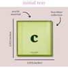 image:imagekate spade new york Initial Decorative Initial Tray Personalized Acrylic Vanity Letter Tray Just Mine TC