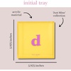image:imagekate spade new york Initial Decorative Initial Tray Personalized Acrylic Vanity Letter Tray Just Mine TD